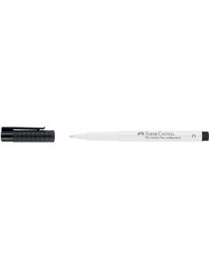 ROTULADOR CALIGRAFÍA BLANCO C PITT FABER CASTELL PUNTA BISELADA 2