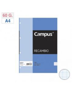 RECAMBIOS FOLIO MULTITALADRO MILIMETRADOS 70G 100H
