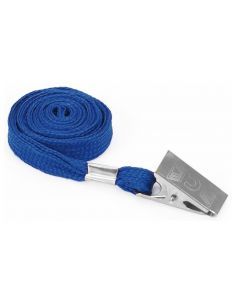 CINTA PORTANOMBRES PLUS PINZA METAL CORDÓN AZUL
