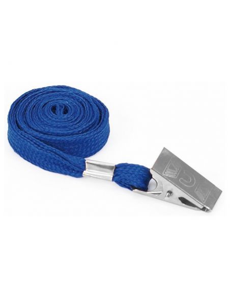 CINTA PORTANOMBRES PLUS PINZA METAL CORDÓN AZUL CINTA PORTANOMBRES PLUS PINZA METAL CORDÓN AZUL