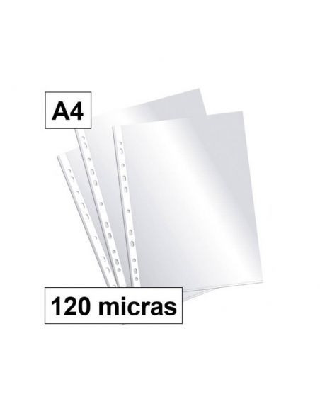 FUNDAS MULTITALADRO A4 120MC (EXTRA GRUESAS)