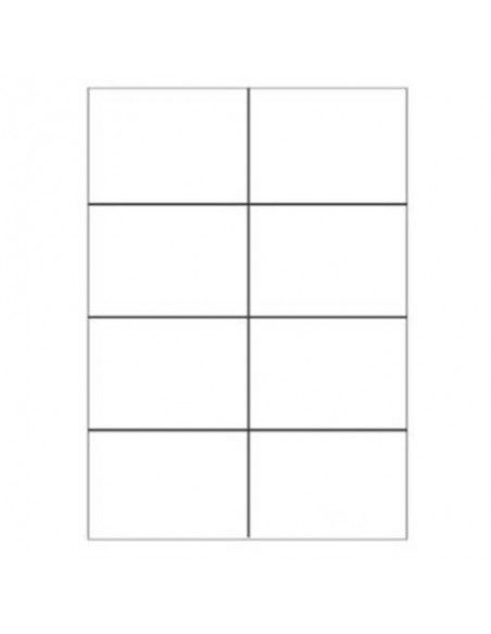 CAJA 100 HOJAS ETIQUETAS IMPRESORA BLANCAS SIN MÁRGENES-LÁSER/INYECCIÓN DE TINTA/FOTOCOPIADORAS-210X148 MM MEGASTAR LP4MS-210148