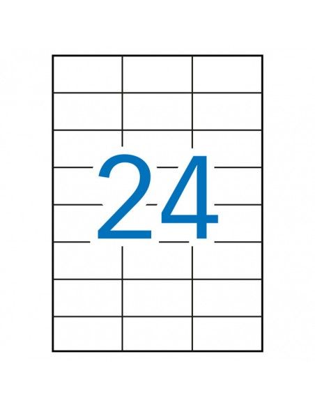 CAJA 100 HOJAS ETIQUETAS IMPRESORA BLANCAS SIN MÁRGENES-LÁSER/INYECCIÓN DE TINTA/FOTOCOPIADORAS-210X148 MM MEGASTAR LP4MS-210148