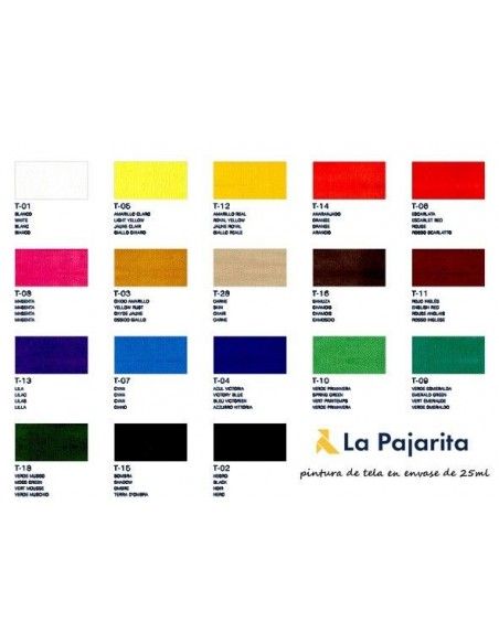 PINTURA TELA LA PAJARITA T1 BLANCO