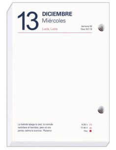 TACO CALENDARIO SOBREMESA MYRGA Nº 2 2025 2