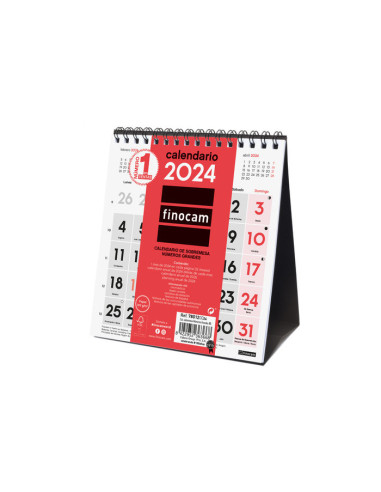 CALENDARIO FINOCAM 2024 SOBREMESA NUMEROS GRANDES XS