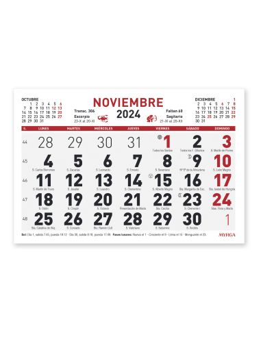 FALDILLA CALENDARIO MYRGA 10X15 REF 1591 2024