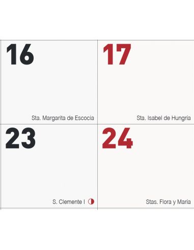 FALDILLA CALENDARIO MYRGA 30X24 REF 1543 2024