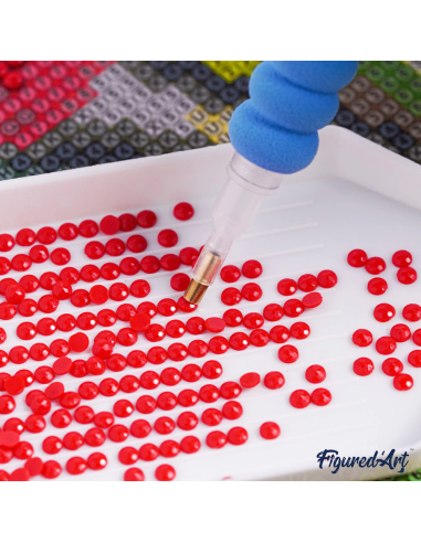 DIAMOND PAINTING 25X25CM CON MARCO - UNICORNIO...