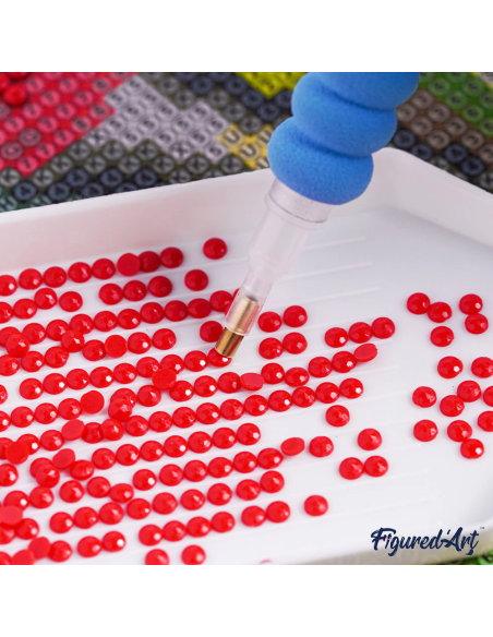 DIAMOND PAINTING 25X25CM CON MARCO - UNICORNIO NEÓN