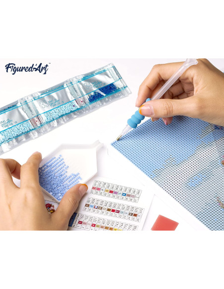 DIAMOND PAINTING 40X50CM CON BASTIDOR - GOLDEN RETRIEVE