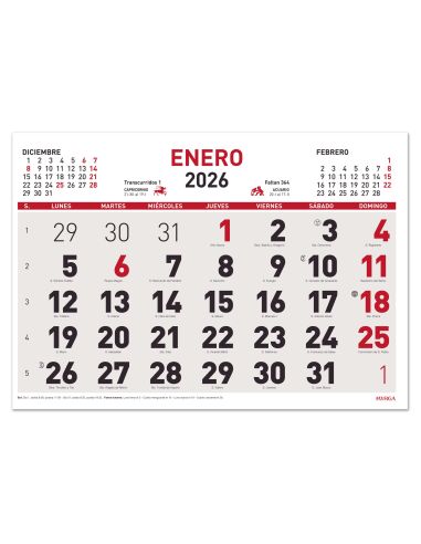 FALDILLA CALENDARIOMYRGA 2025 43X31 REF 1594