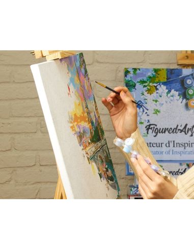 LIENZO PINTAR POR NUMEROS CON BASTIDOR 40X50CM GIRASOLES VAN GOGH