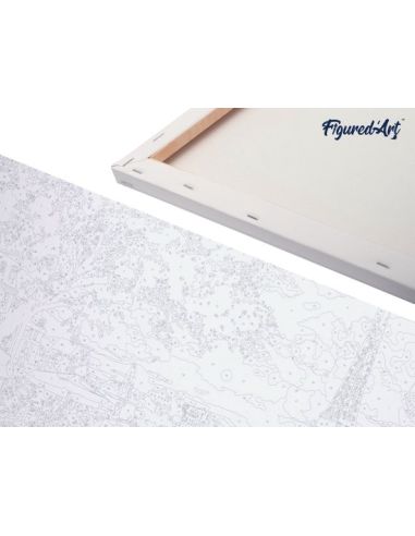 LIENZO PINTAR POR NUMEROS CON BASTIDOR 40X50CM GIRASOLES VAN GOGH