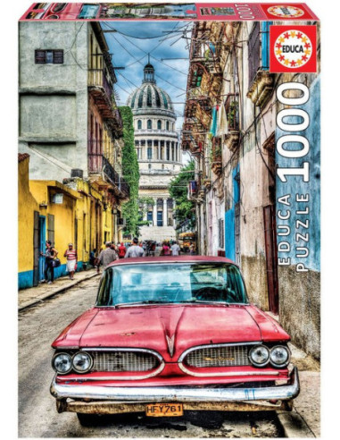 PUZZLE 1000  COCHE EN LA HABANA