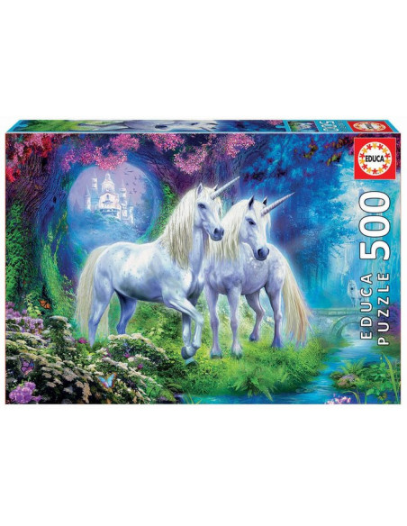 PUZZLE 500 UNICORNIOS EN EL BOSQUE