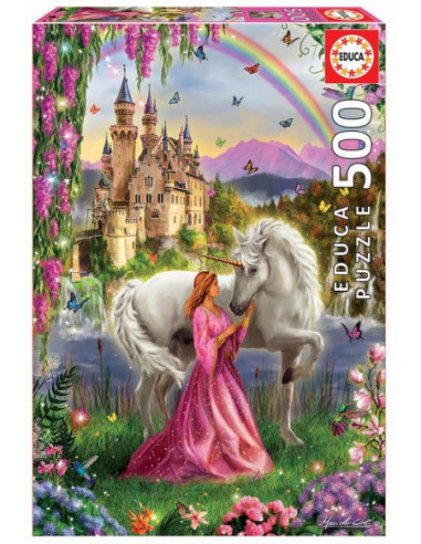 PUZZLE 500 HADA Y UNICORNIO