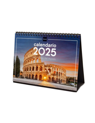 CALENDARIO FINOCAM 2025 SOBREMESA MARAVILLAS DEL MUNDO