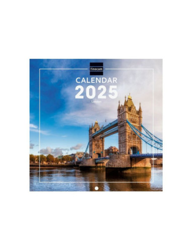 CALENDARIO FINOCAM PARED 2025 18X18 LONDON INTERNACIONAL