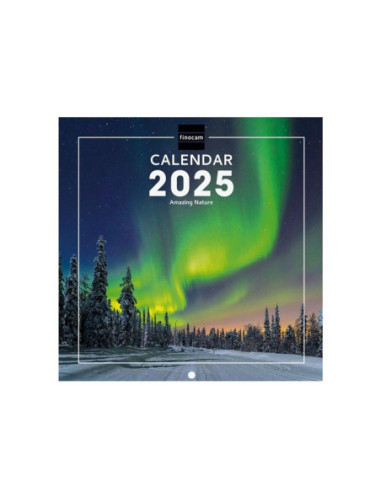 CALENDARIO FINOCAM PARED 2025 18X18 NATURE INTERNACIONAL