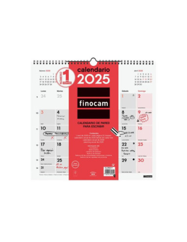 CALENDARIO FINOCAM 2025 PARED ESCRIBIR L