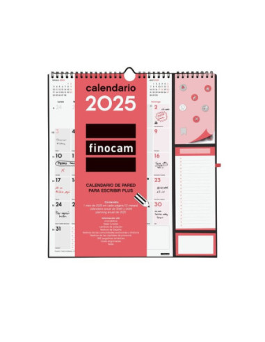 CALENDARIO FINOCAM 2025 PARED ESCRIBIR PLUS