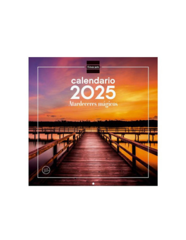 CALENDARIO FINOCAM 2025 PARED 30X30 ATARDECERES