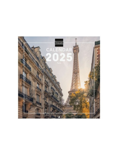 CALENDARIO FINOCAM PARED 2025 30X30 PARIS INTERNACIONAL