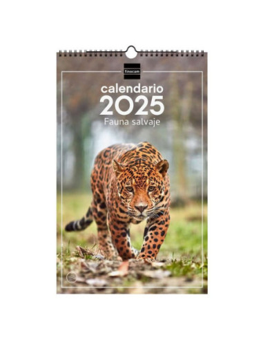 CALENDARIO FINOCAM 2025 PARED ESPIRAL 25X40 FAUNA