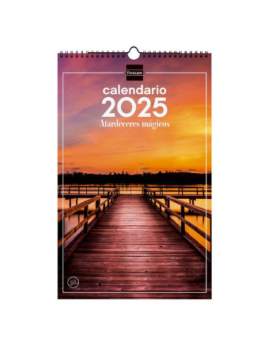 CALENDARIO FINOCAM 2025 PARED ESPIRAL 25X40 ATARDECERES