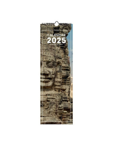 CALENDARIO FINOCAM PARED 2025 ESPIRAL 15X48 TRAVELING INTERNACIONAL