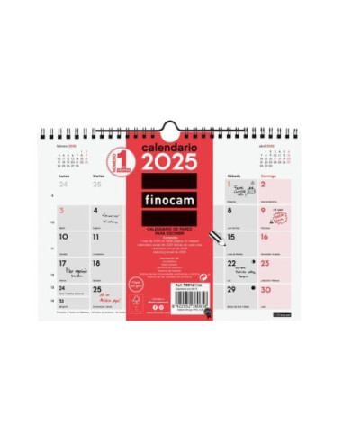 CALENDARIO FINOCAM 2025 PARED ESCRIBIR S