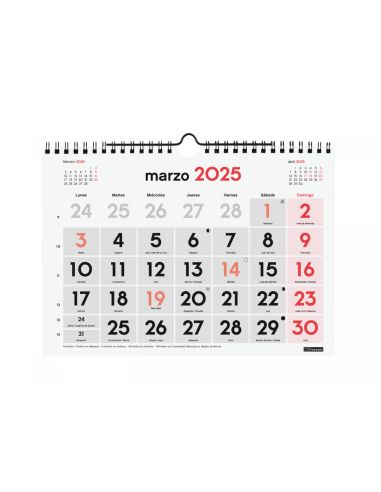 CALENDARIO FINOCAM 2025 PARED NUMEROS GRANDES M