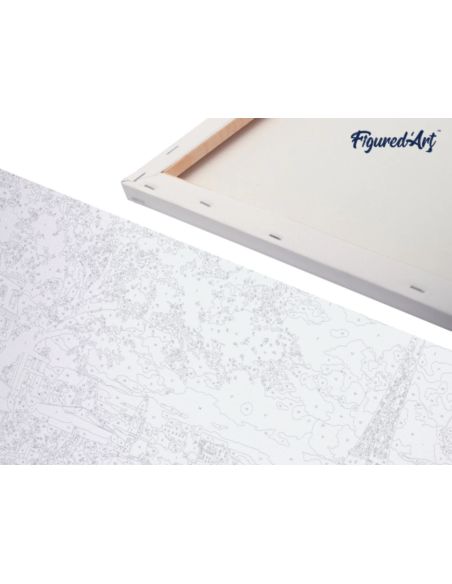 LIENZO PINTAR POR NUMEROS CON BASTIDOR 40X50CM COCHECLÁSICO EN PUEBLO CUBANO LIENZO PINTAR POR NUMEROS CON BASTIDOR 40X50CM COCHECLÁSICO EN PUEBLO CUBANO