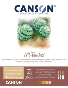 BLOC CANSON MI TEINTES PARA PASTEL 32X41 (20HJ) 160GR...
