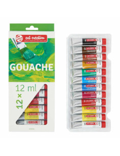 CAJA GOUACHE TALENS 12 TUBOS 12ML 2