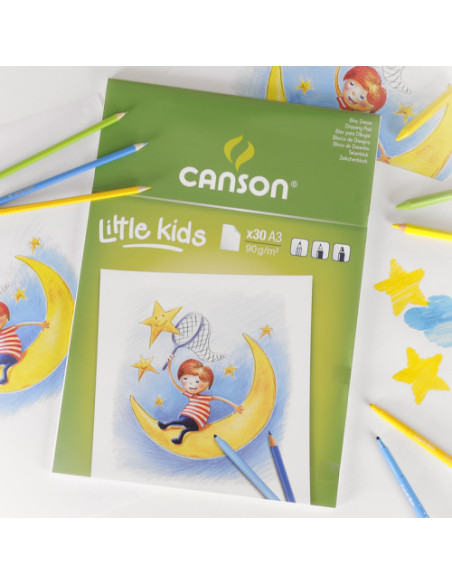 BLOC DIBUJO A3 90 GR 29,7X42 GUARRO CANSON KIDS C400015586