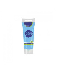 PINTURA ACRILICA 75 ML AZUL CON GLITTER BISMARK 328674
