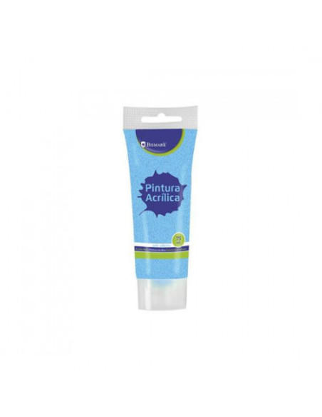 PINTURA ACRILICA 75 ML AZUL CON GLITTER BISMARK 328674