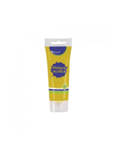 PINTURA ACRILICA 75 ML ORO CON GLITTER BISMARK 328672