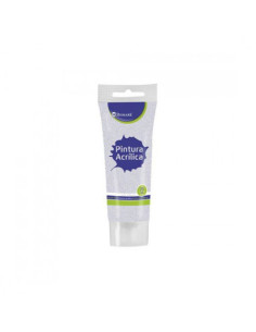PINTURA ACRILICA 75 ML PLATA CON GLITTER BISMARK 328673