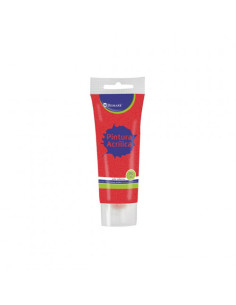 PINTURA ACRILICA 75 ML ROJA CON GLITTER BISMARK 328676