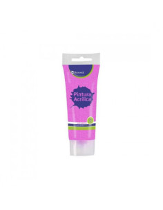 PINTURA ACRILICA 75 ML ROSA CON GLITTER BISMARK 328671