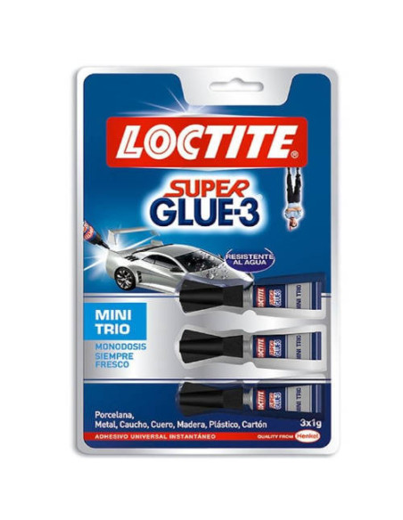 PEGAMENTO SUPER GLUE-3 PACK 3X1GR