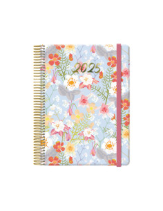 AGENDA 2025 CUTE DÍA PÁGINA 15 X 21 CM MODELO GARDENIA...