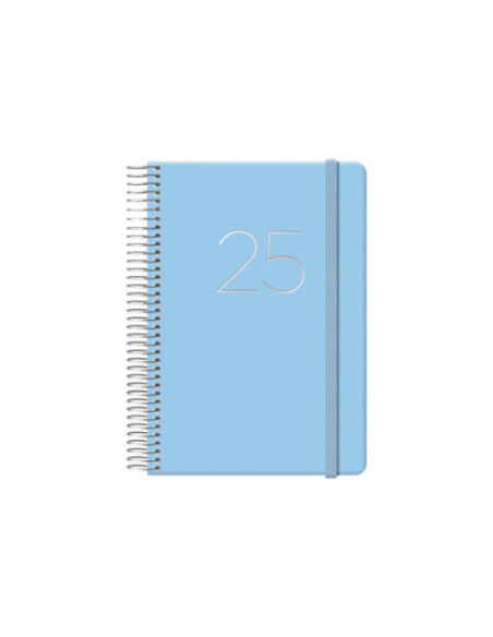 AGENDA 2025 GLOSS DÍA PÁGINA 12,5 X 18 CM AZUL DOHE 12572 - 25
