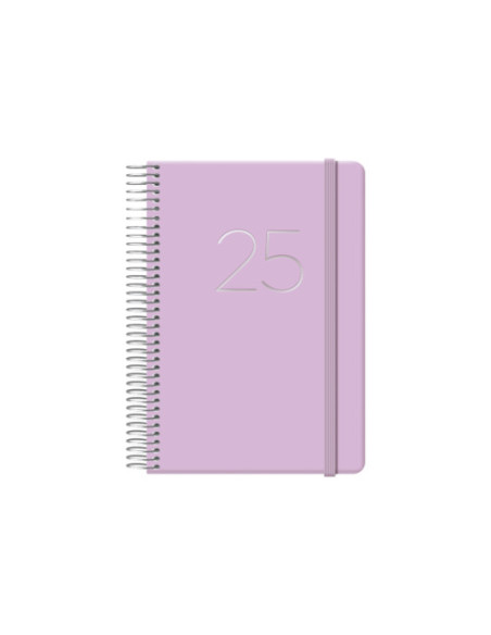 AGENDA 2025 GLOSS DÍA PÁGINA 12,5 X 18 CM MORADO DOHE 12574 - 25