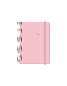 AGENDA 2025 GLOSS DÍA PÁGINA 12,5 X 18 CM ROSA DOHE 12571...