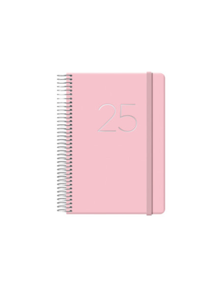 AGENDA 2025 GLOSS DÍA PÁGINA 12,5 X 18 CM ROSA DOHE 12571 - 25