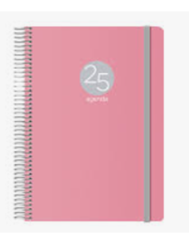 AGENDA 2025 MEMPHIS DÍA PÁGINA 15 X 21 CM MODELO ROSA DOHE 12688 - 25